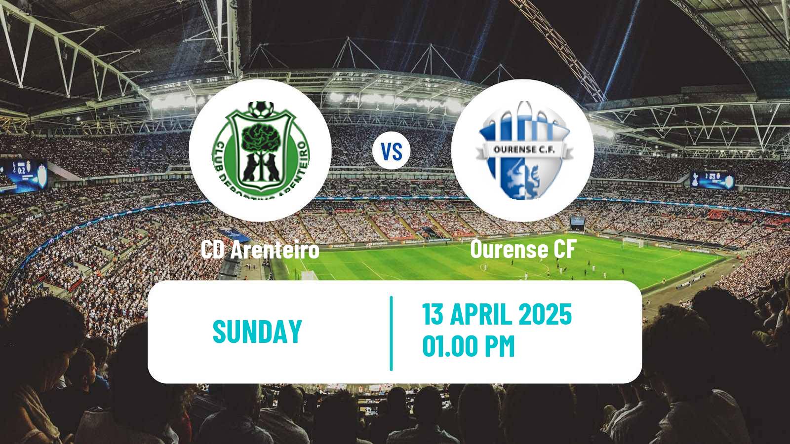 Soccer Spanish Primera RFEF Group 1 Arenteiro - Ourense CF
