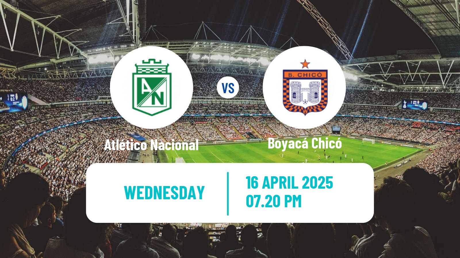 Soccer Colombian Primera A Atlético Nacional - Boyacá Chicó