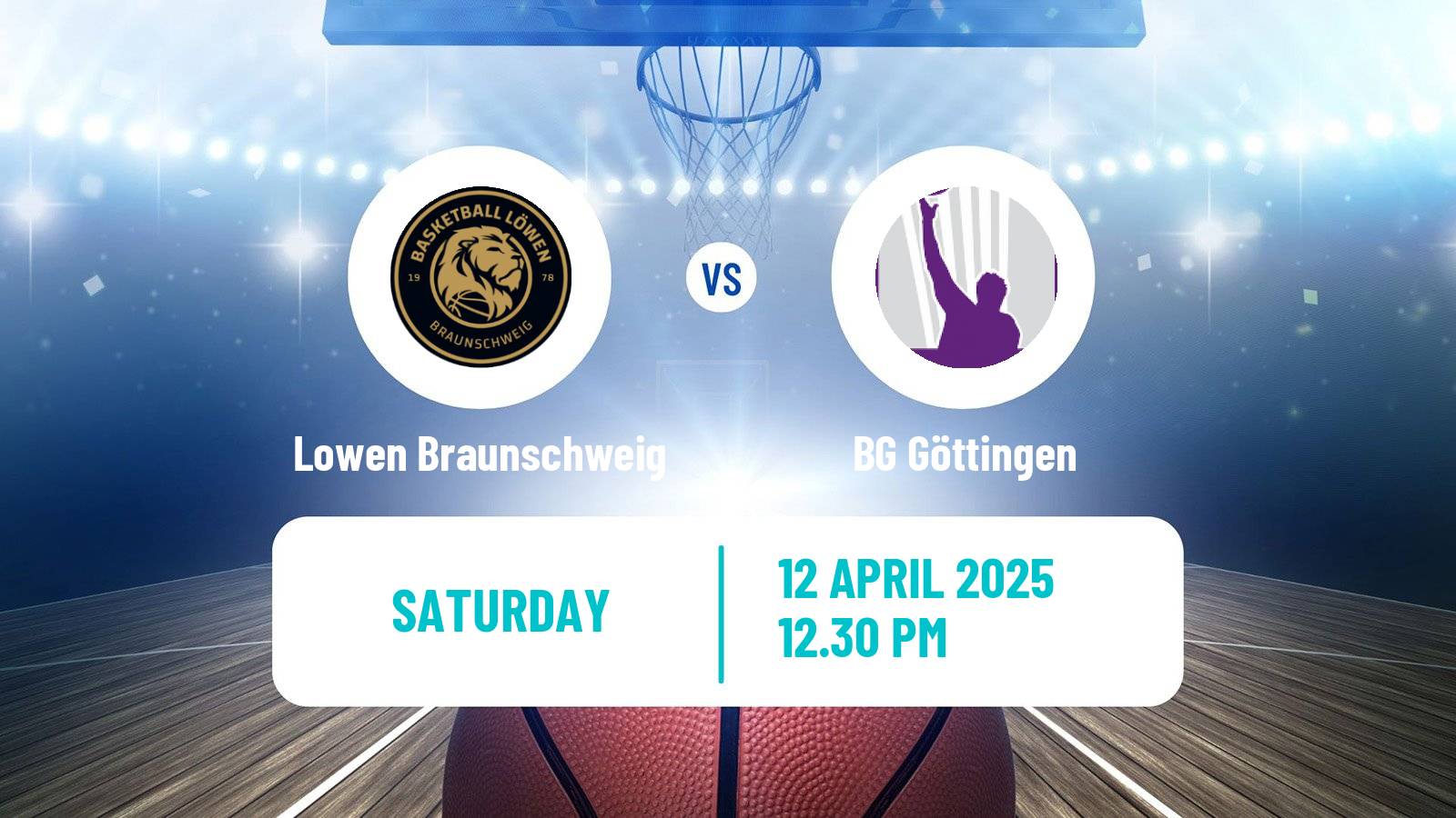 Basketball German BBL Lowen Braunschweig - BG Göttingen