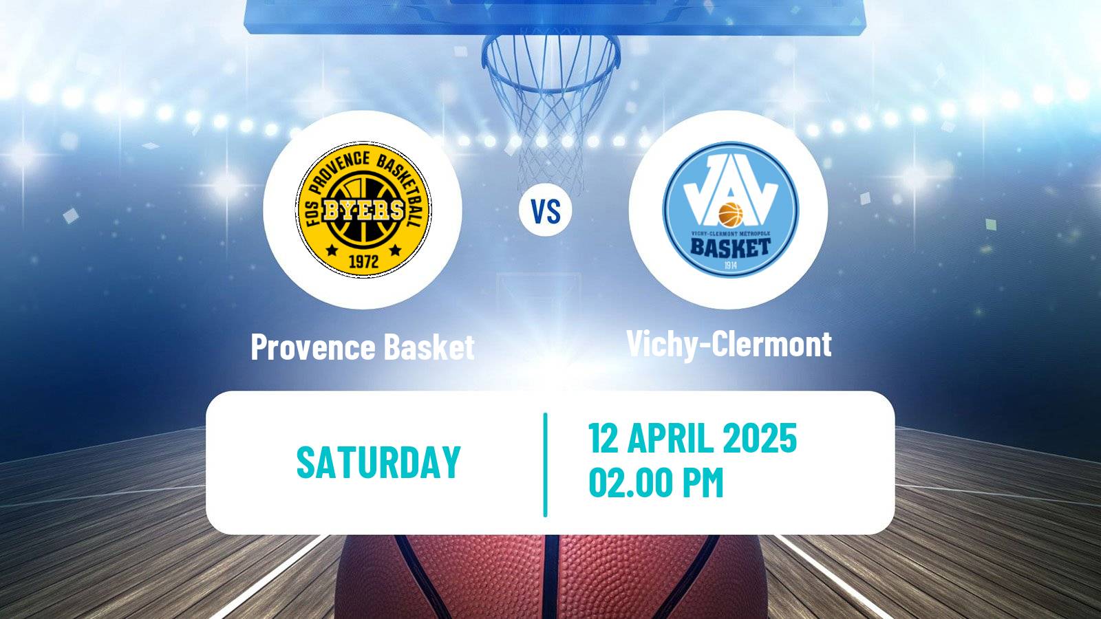 Basketball French LNB Pro B Provence Basket - Vichy-Clermont