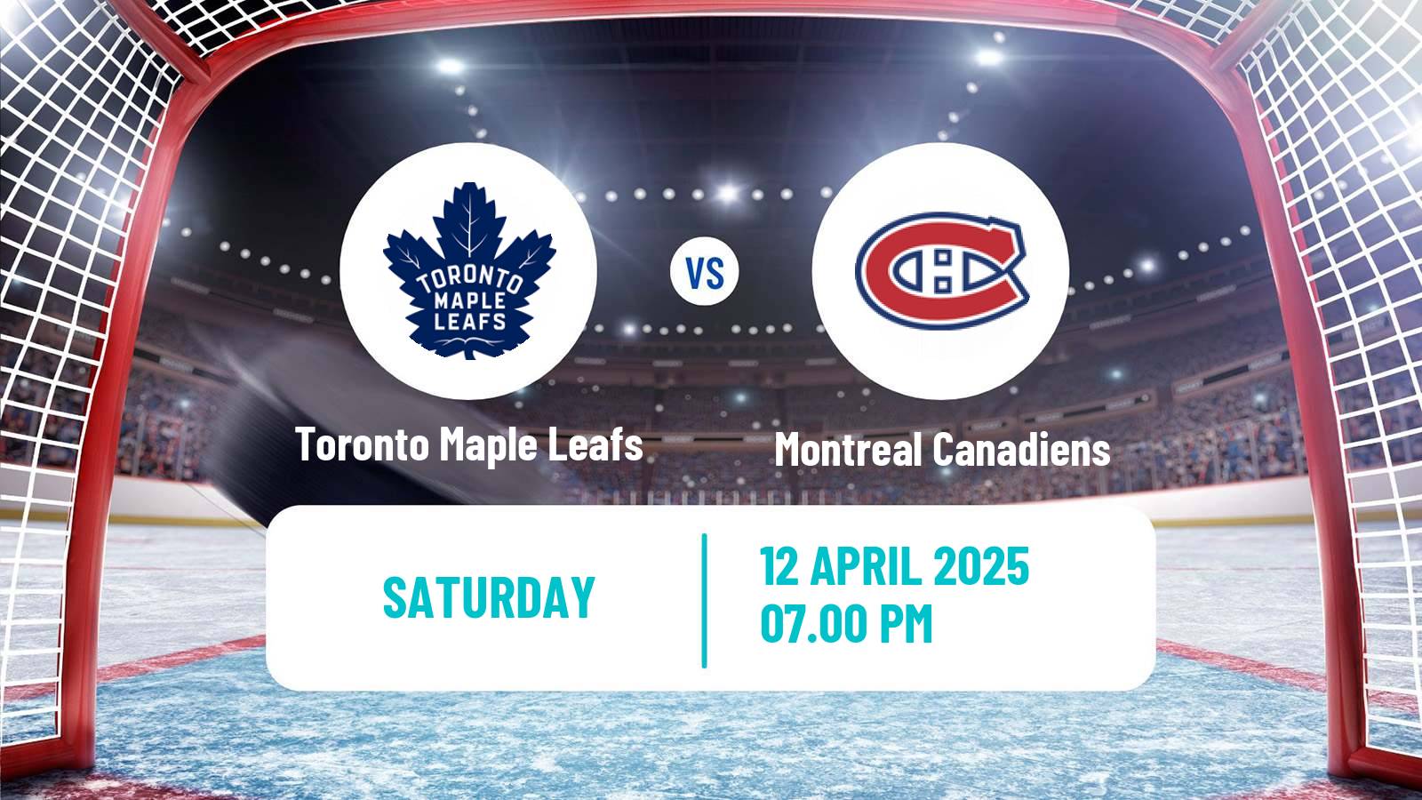Hockey NHL Toronto Maple Leafs - Montreal Canadiens