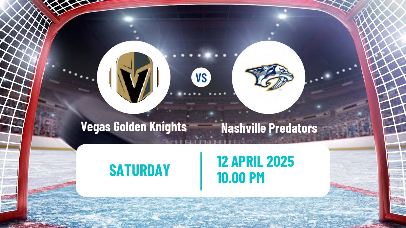 Hockey NHL Vegas Golden Knights - Nashville Predators
