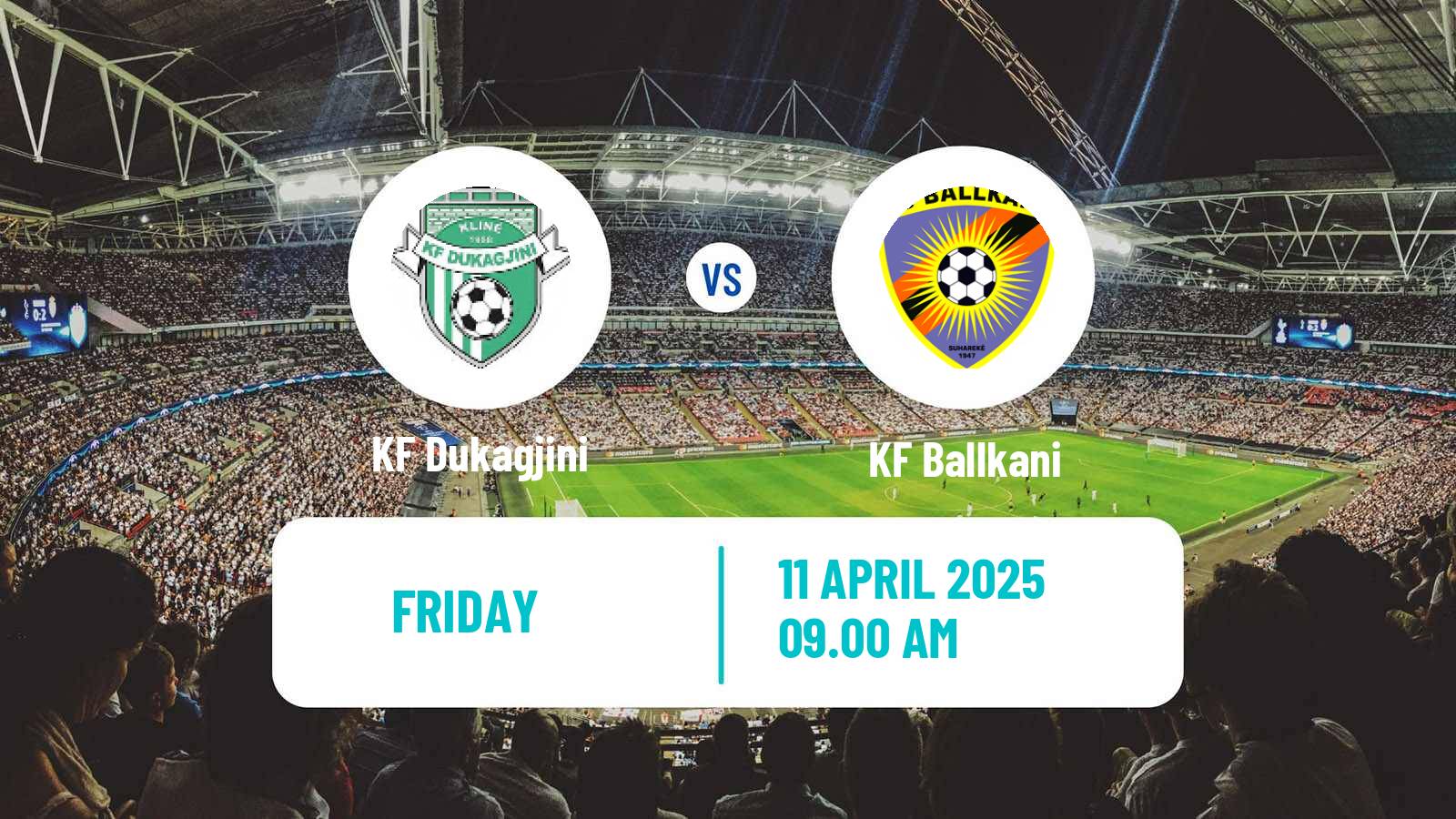 Soccer Kosovo Superliga Dukagjini - Ballkani