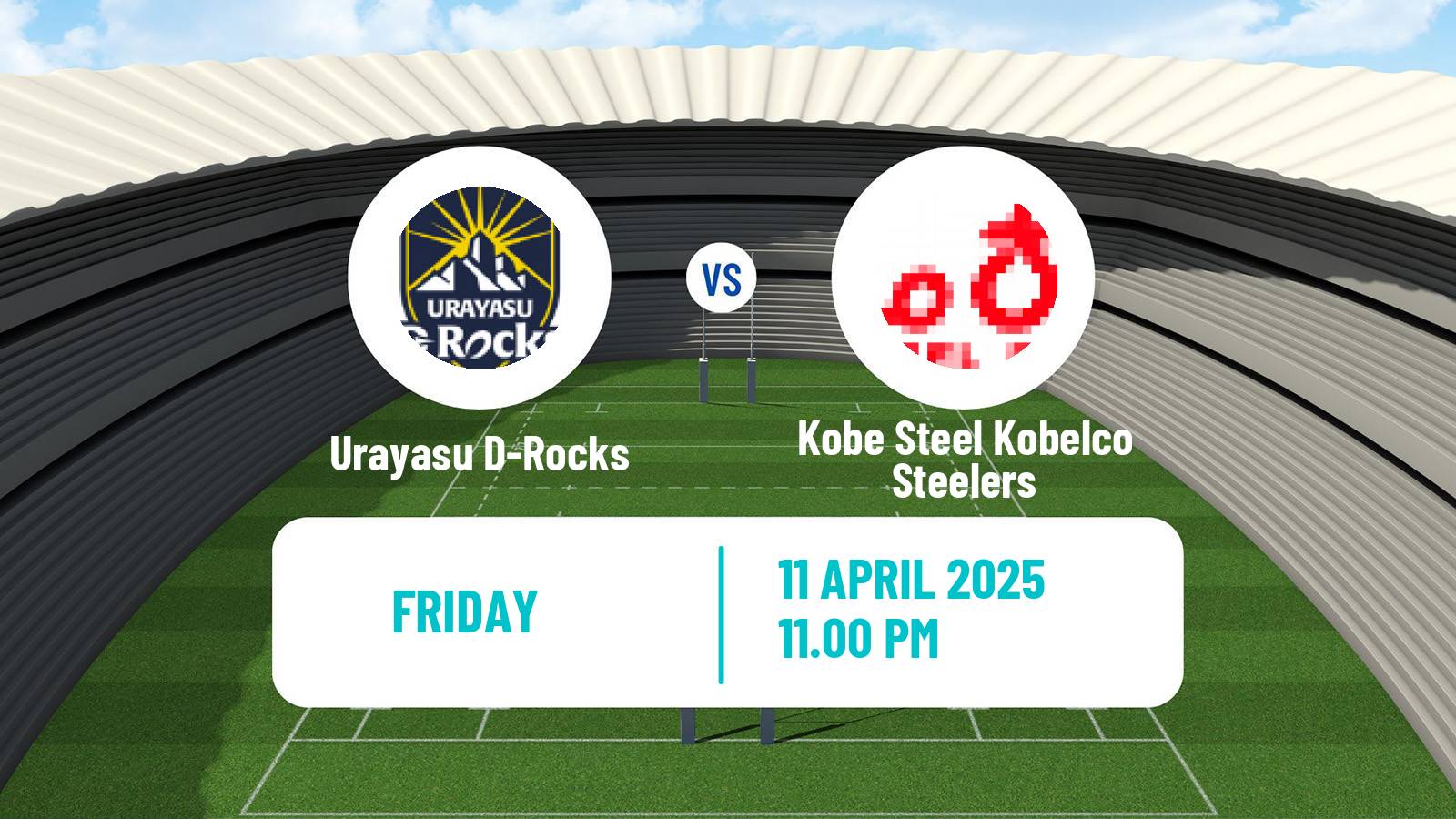 Rugby union Japan League One Rugby Union Urayasu D-Rocks - Kobe Steel Kobelco Steelers