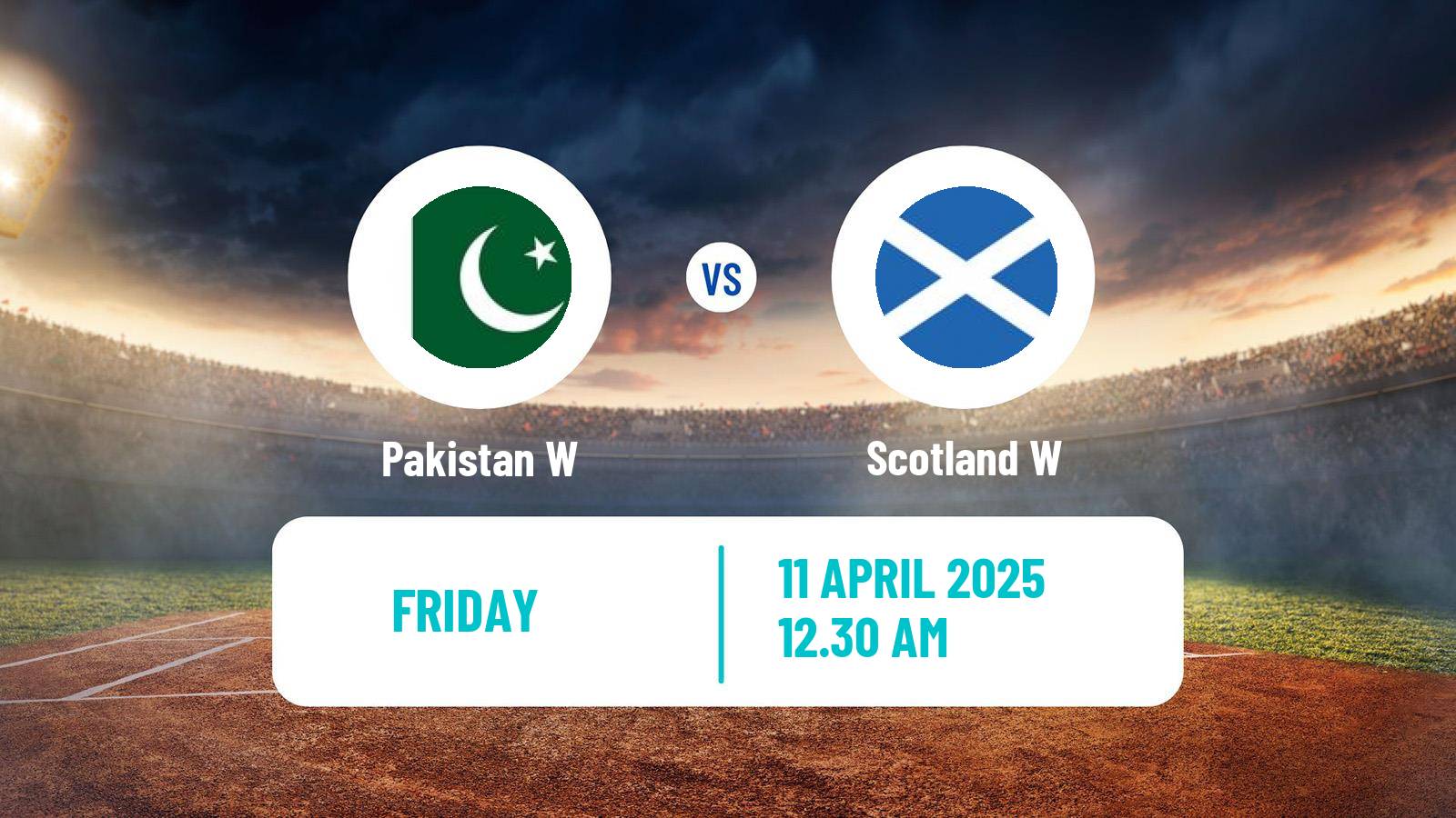 Cricket ICC World Cup Women Pakistan W - Scotland W