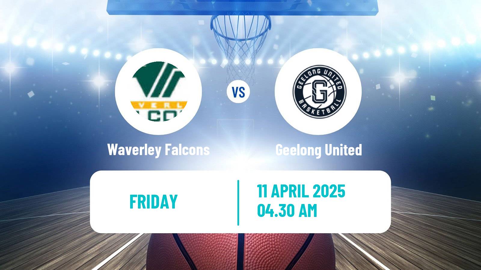 Basketball Australian NBL1 South Women Waverley Falcons - Geelong United