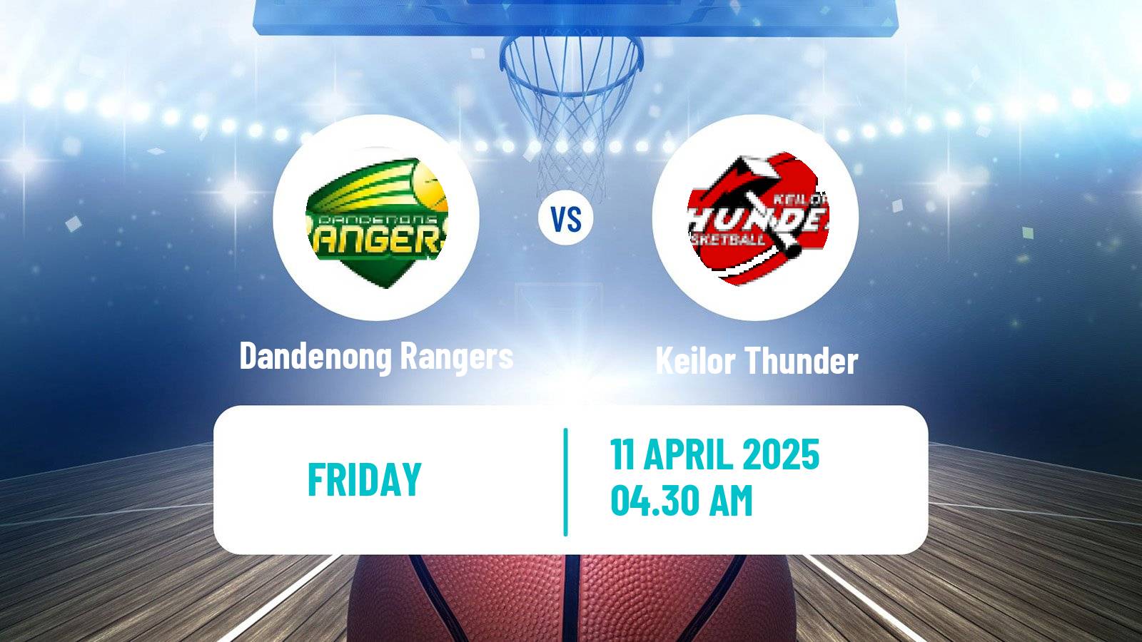 Basketball Australian NBL1 South Women Dandenong Rangers - Keilor Thunder