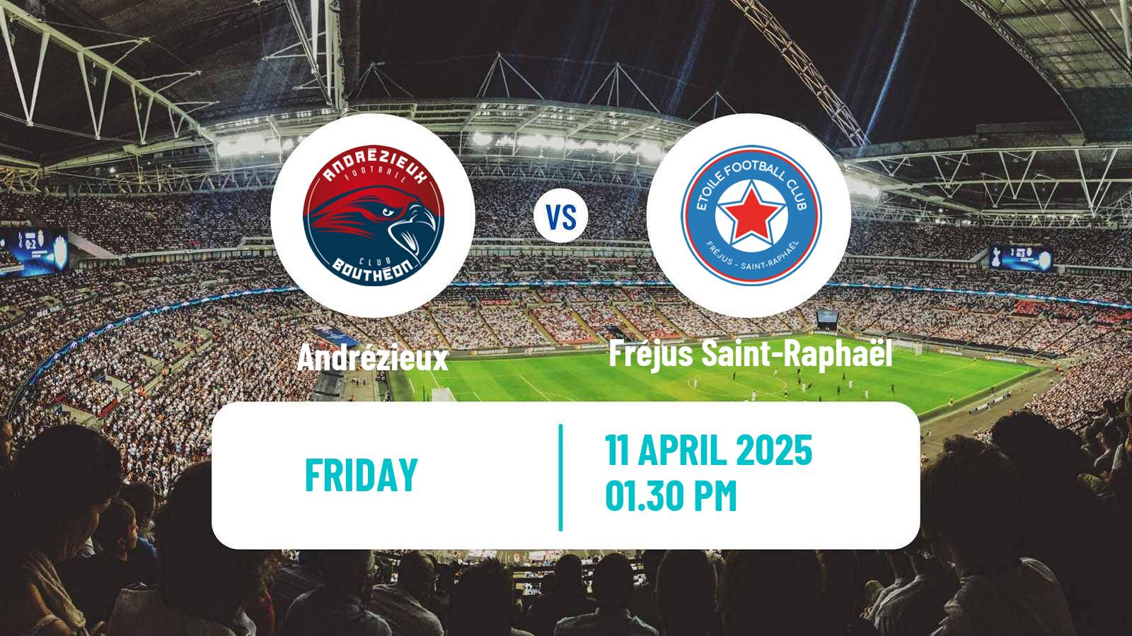Football French National 2 - Group A Andrézieux - Fréjus Saint-Raphaël