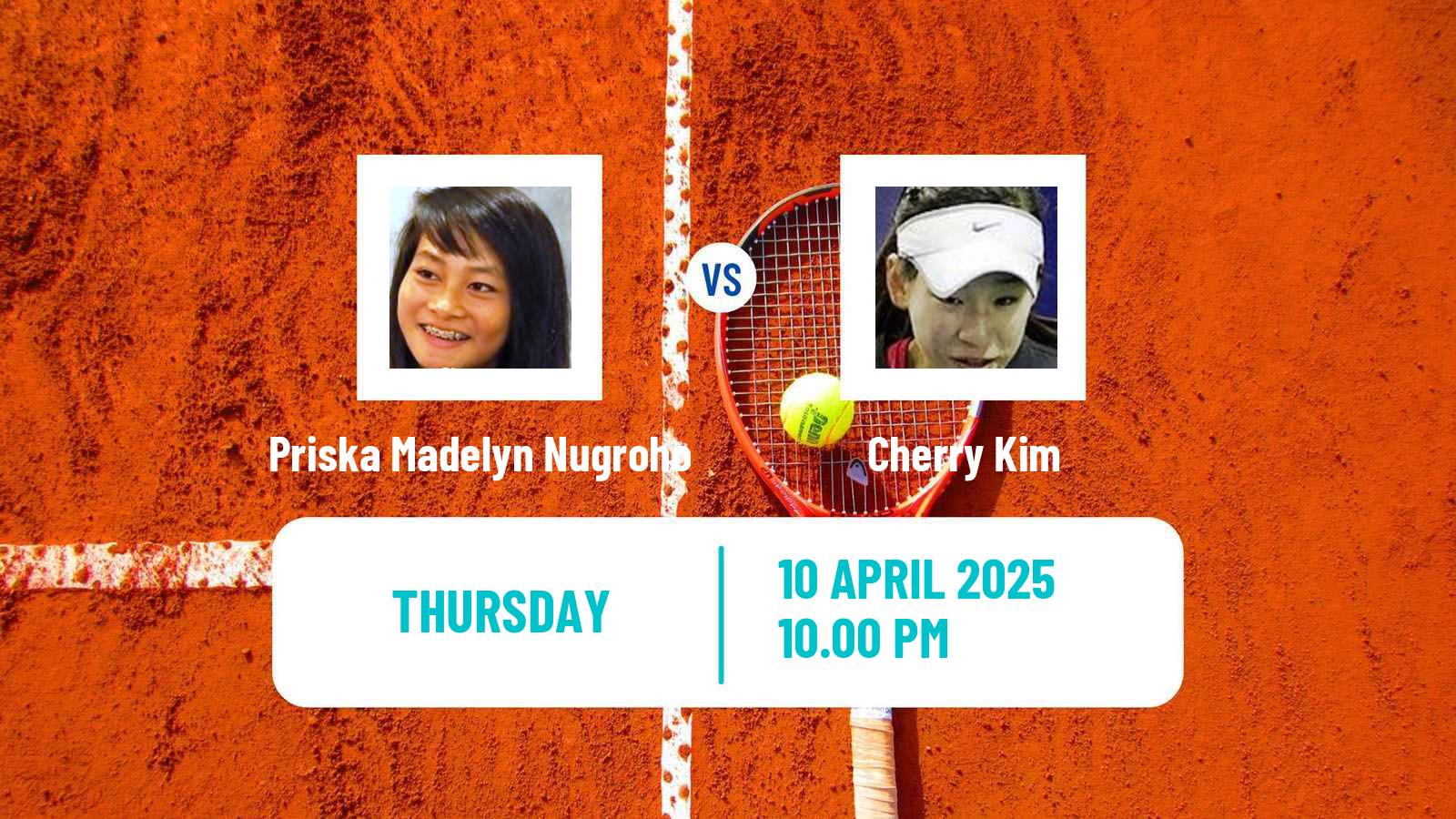 Tennis ITF W15 Wuning Women Priska Madelyn Nugroho - Cherry Kim