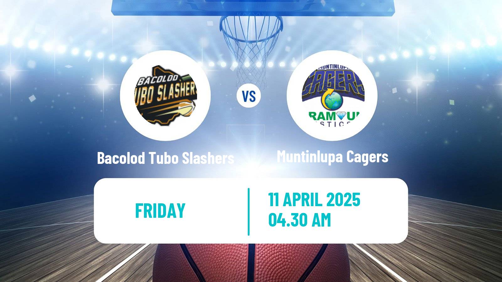 Basketball Philippines MBPL  Bacolod Tubo Slashers - Muntinlupa Cagers