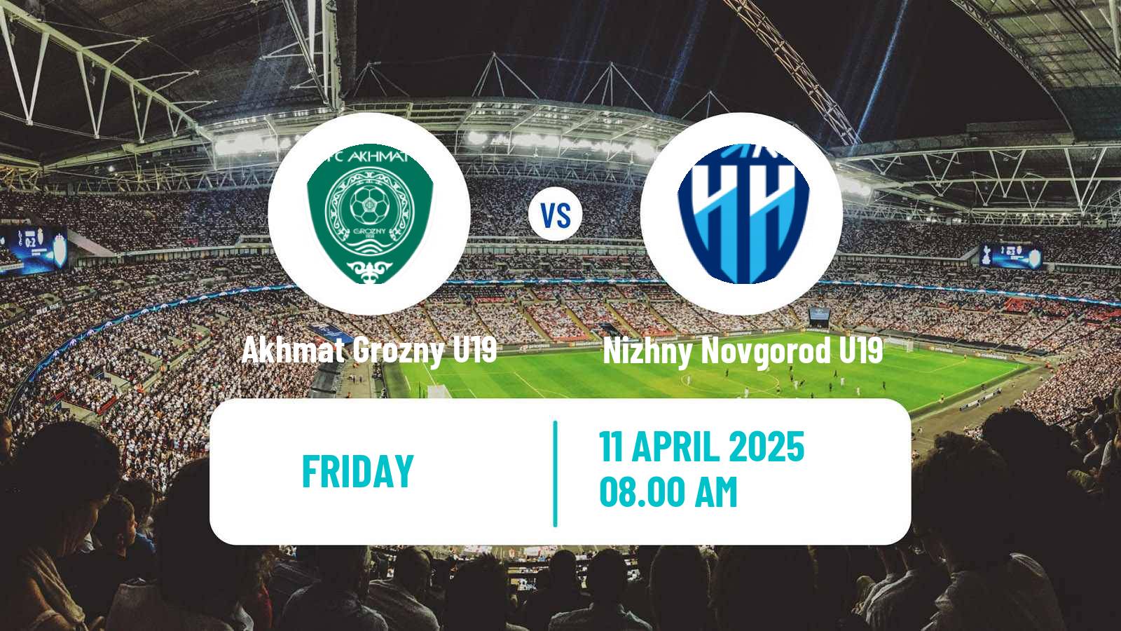 Football Russian Youth League Akhmat Grozny U19 - Nizhny Novgorod U19