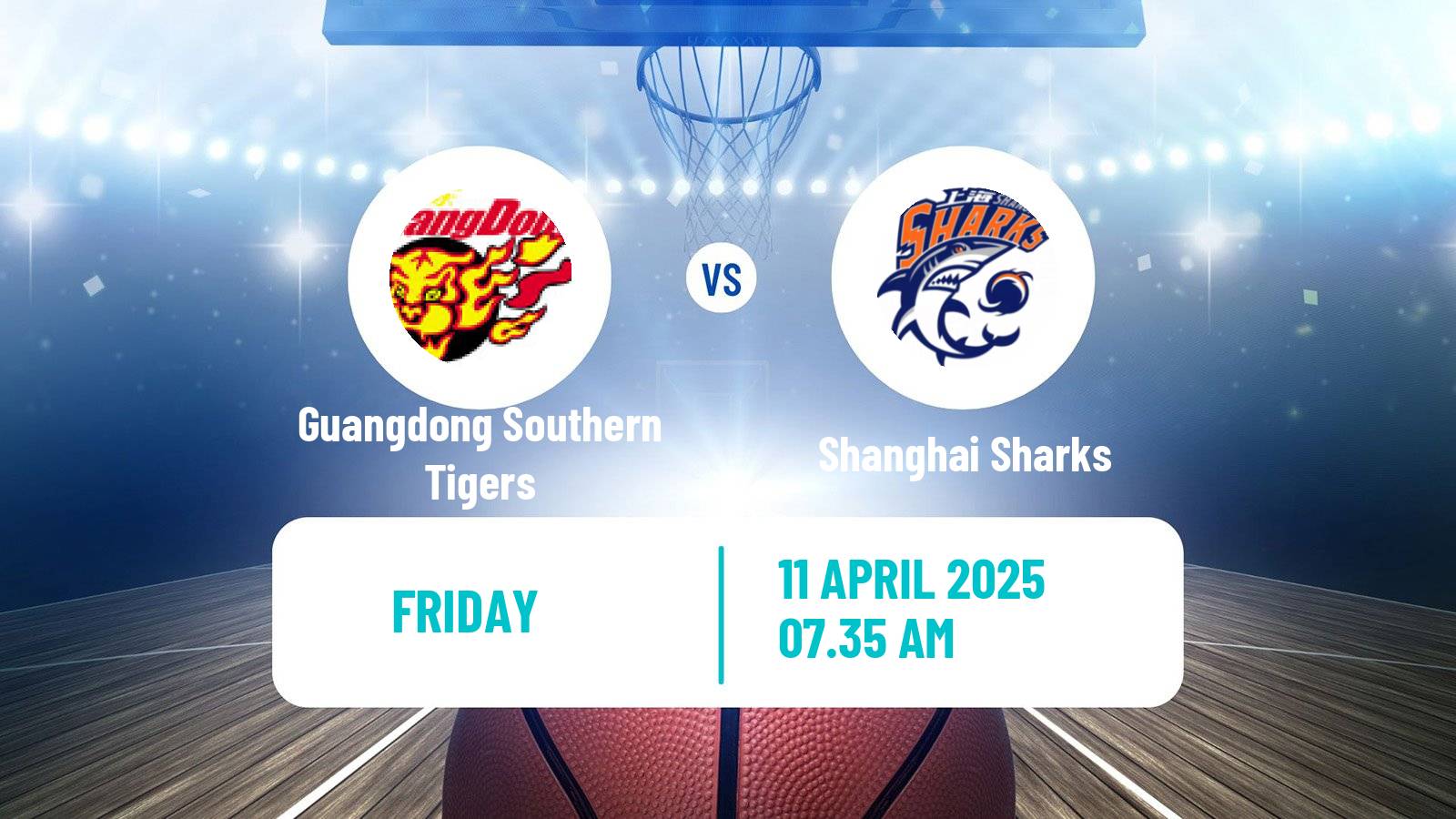 Basketball CBA Guangdong Southern Tigers - Shanghai Sharks