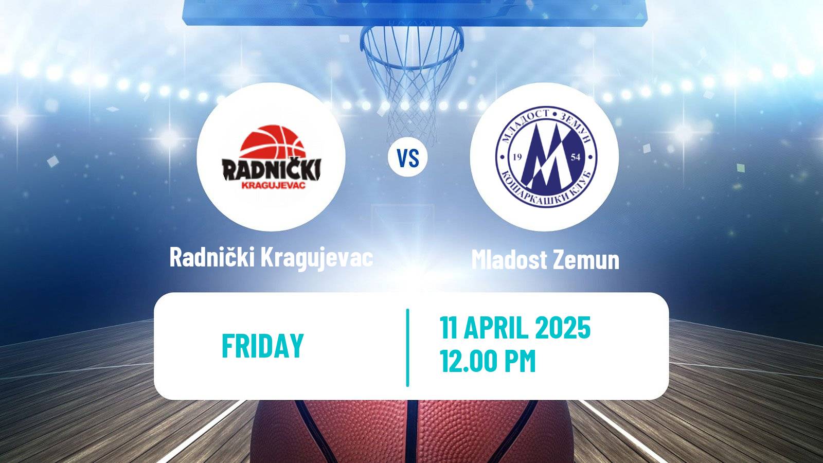 Basketball Serbian First League Basketball Radnički Kragujevac - Mladost Zemun
