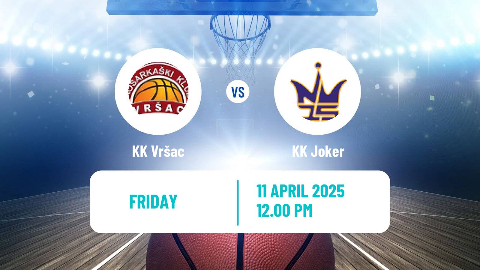Basketball Serbian First League Basketball Vršac - Joker