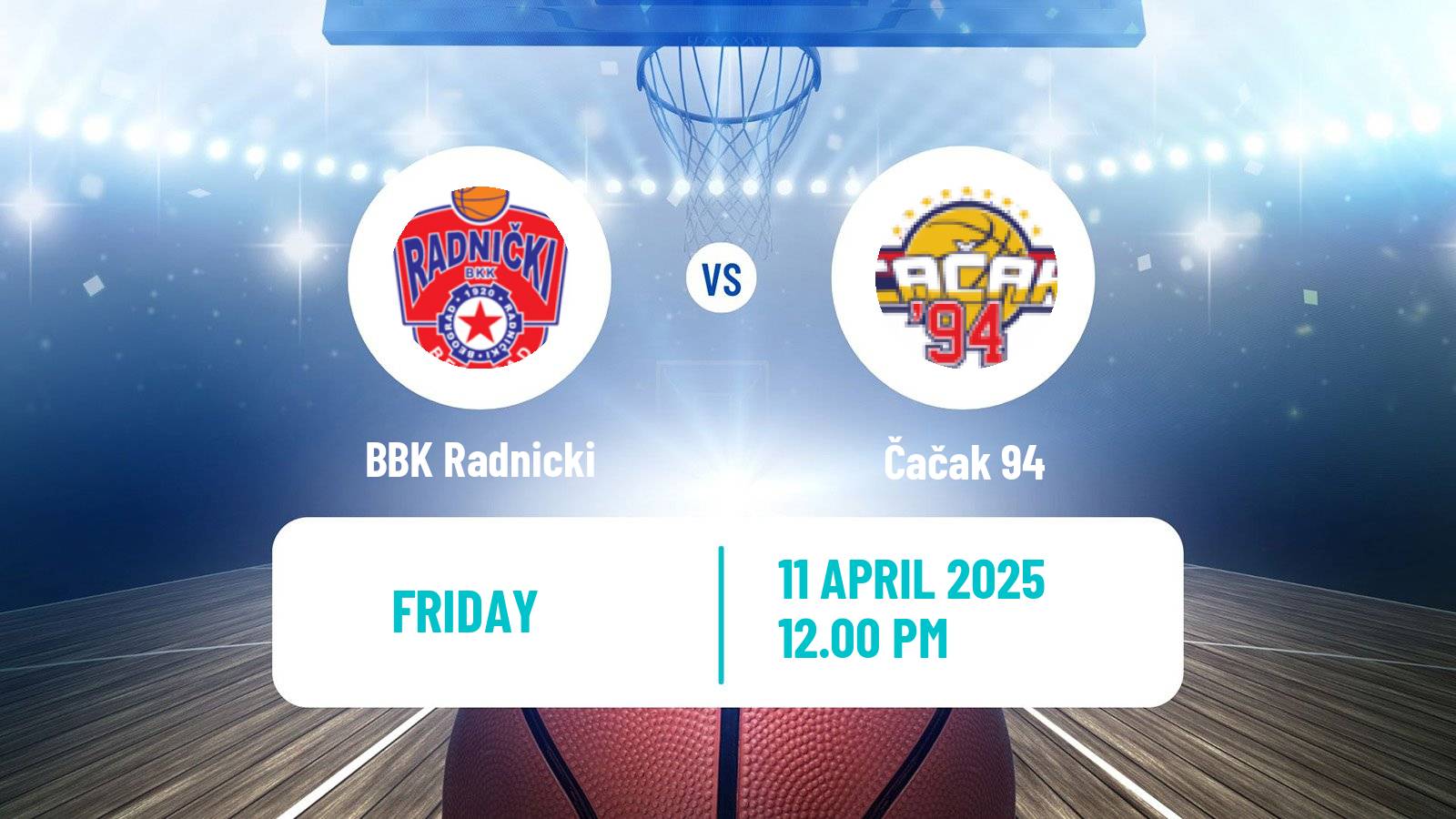 Basketball Serbian First League Basketball BBK Radnicki - Čačak 94