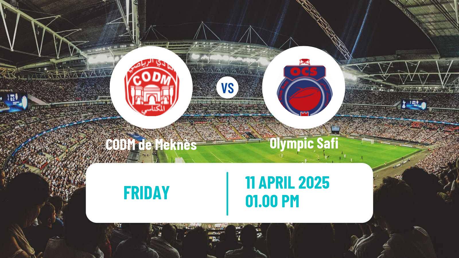 Soccer Moroccan Botola CODM de Meknès - Olympic Safi