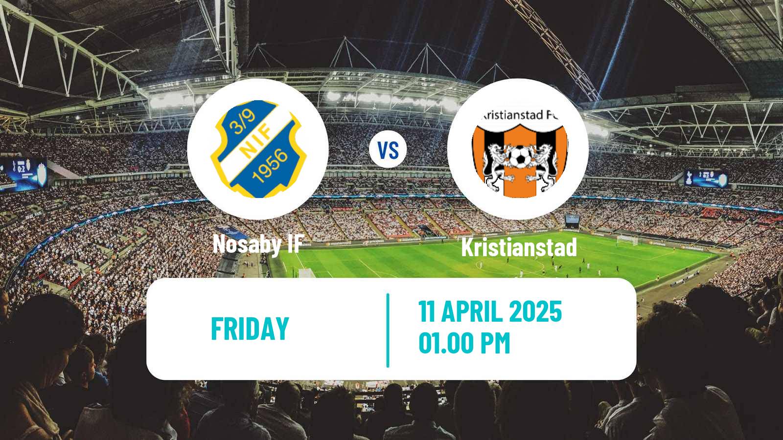 Soccer Swedish Division 2 - Södra Götaland Nosaby - Kristianstad