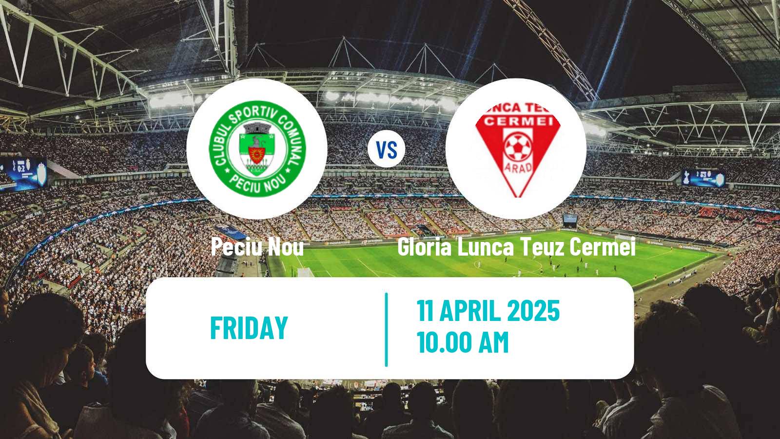 Soccer Romanian Liga 3 - Seria 9 Peciu Nou - Gloria Lunca Teuz Cermei