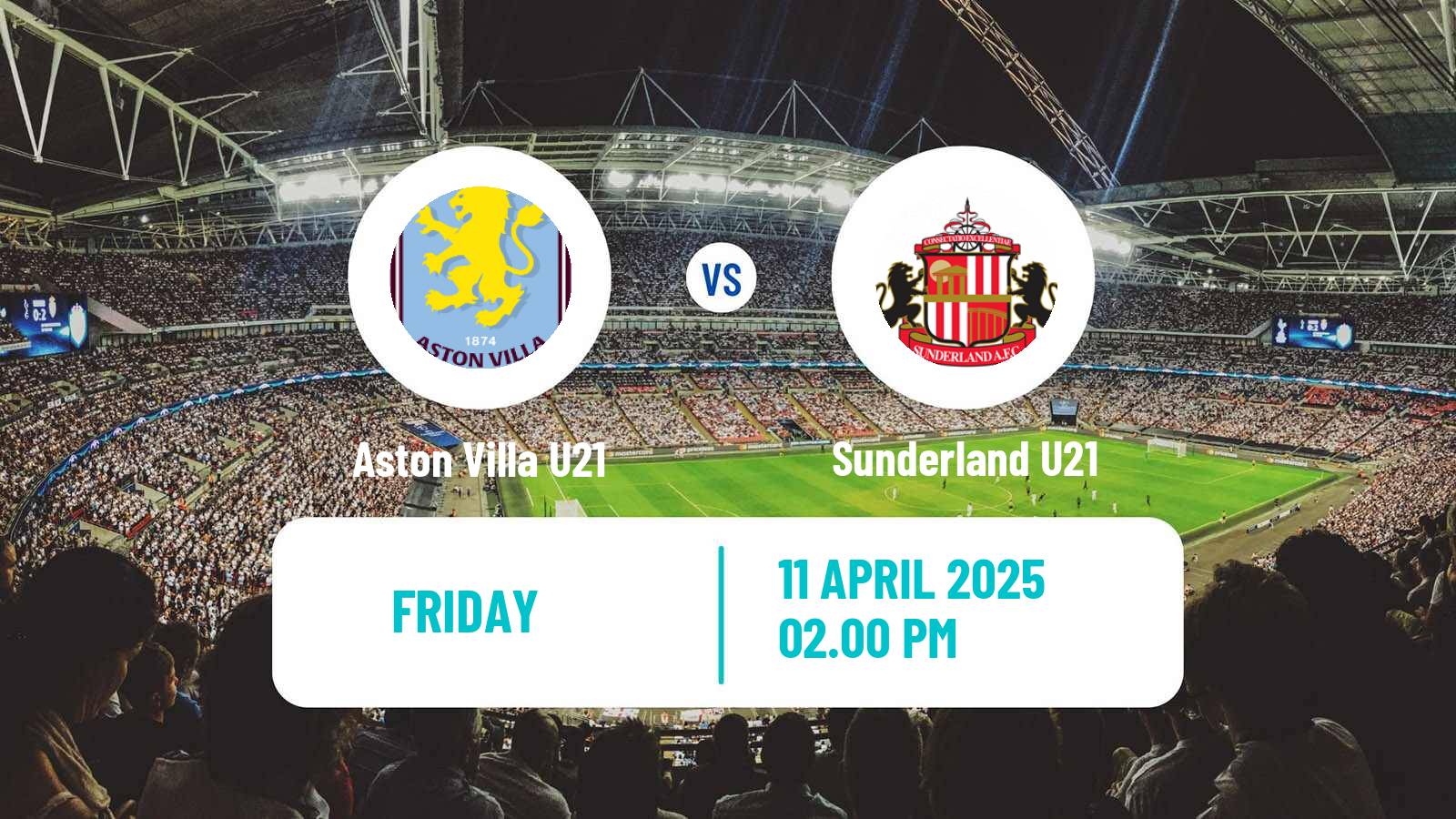 Soccer English Premier League 2 Aston Villa U21 - Sunderland U21
