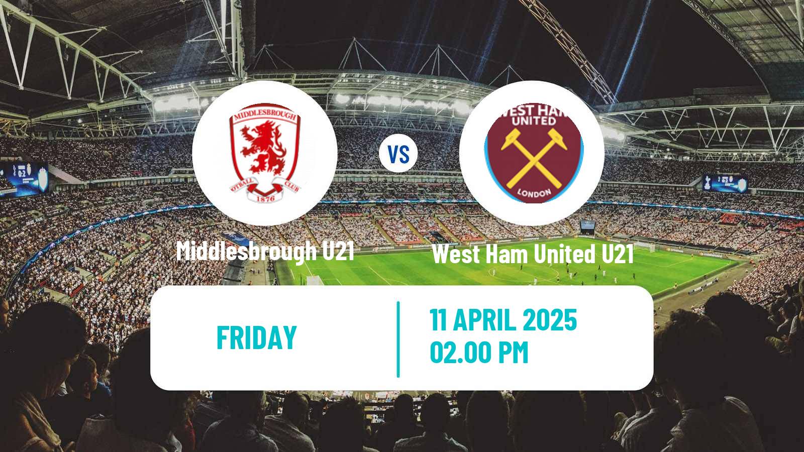Soccer English Premier League 2 Middlesbrough U21 - West Ham United U21