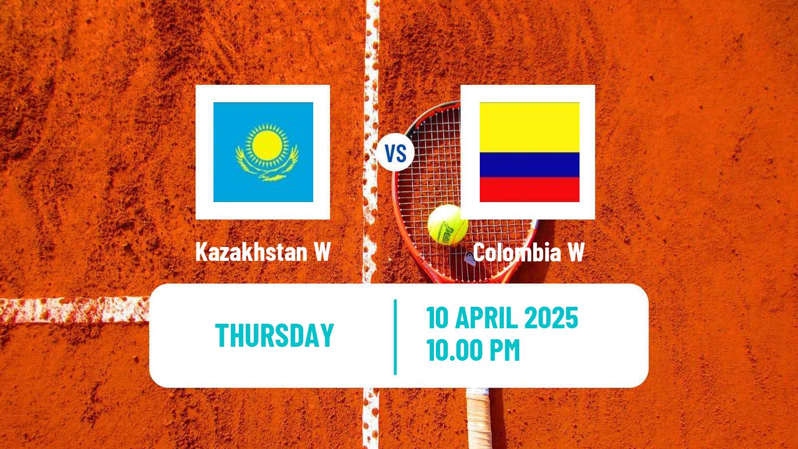 Tennis WTA Billie Jean King Cup World Group Teams Kazakhstan W - Colombia W