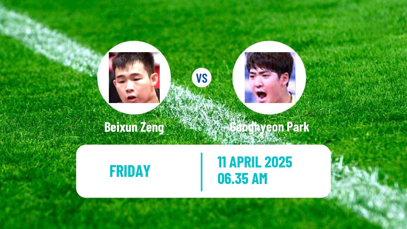 Table tennis Wtt Contender Taiyuan Men Beixun Zeng - Ganghyeon Park