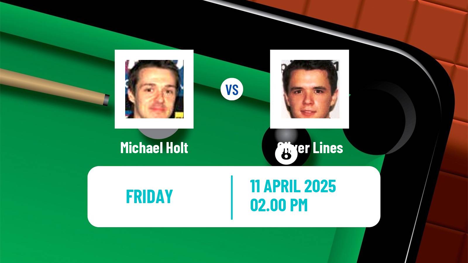 Snooker World Championship Michael Holt - Oliver Lines