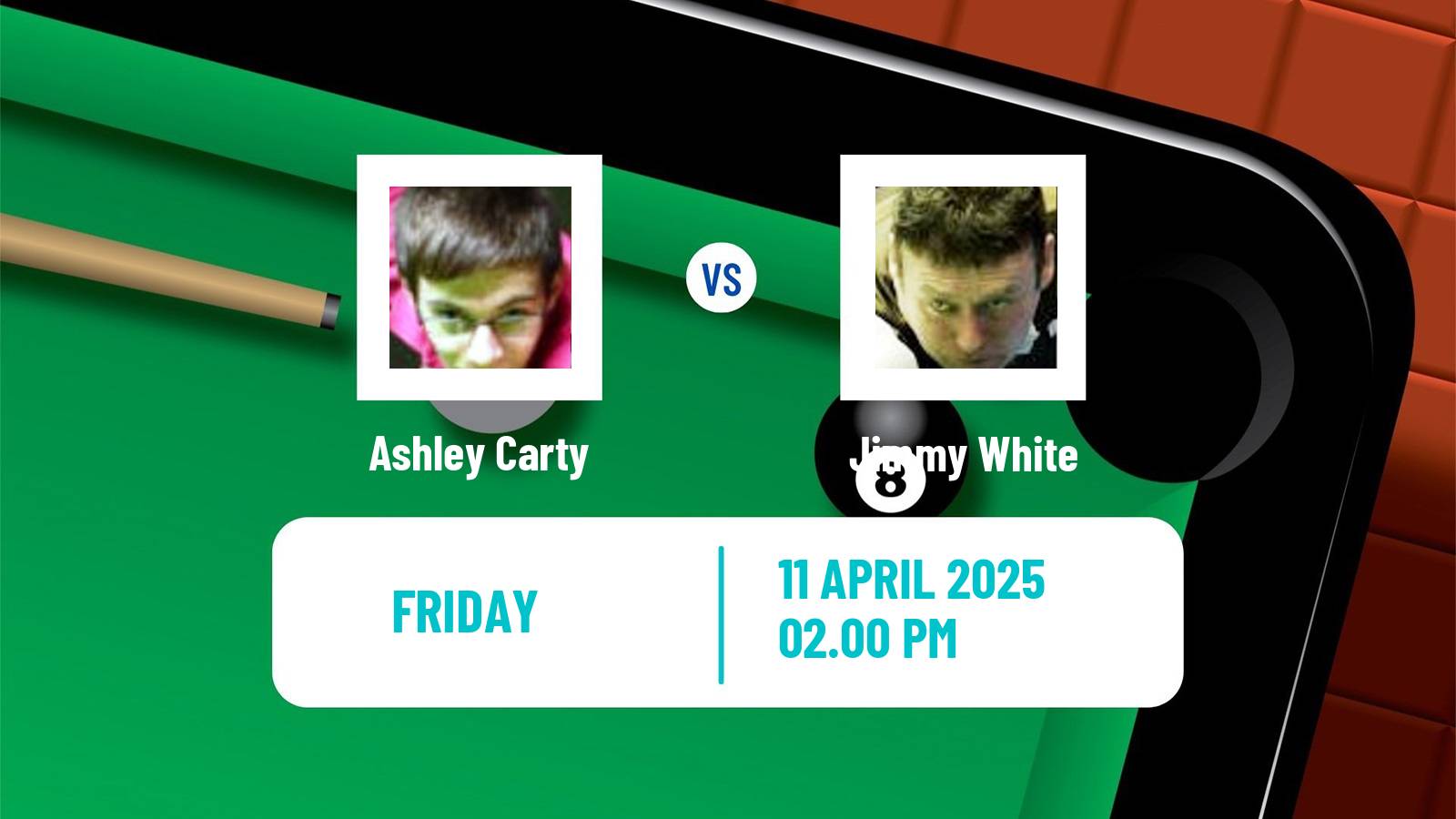 Snooker World Championship Ashley Carty - Jimmy White