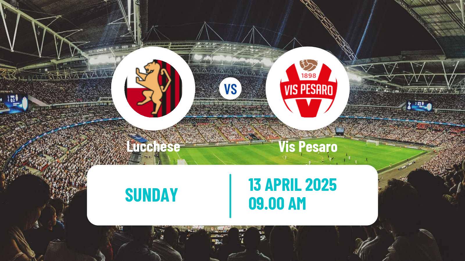 Soccer Italian Serie C Group B Lucchese - Vis Pesaro