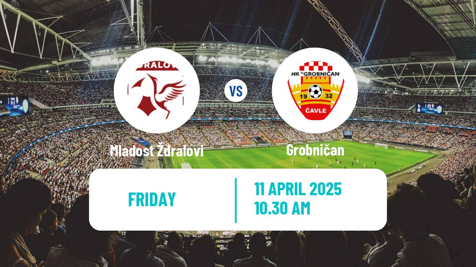 Soccer Croatian Druga NL Mladost Ždralovi - Grobničan