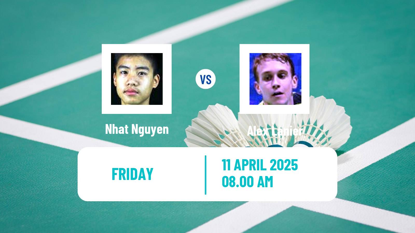 Badminton BWF European Championship Men Nhat Nguyen - Alex Lanier