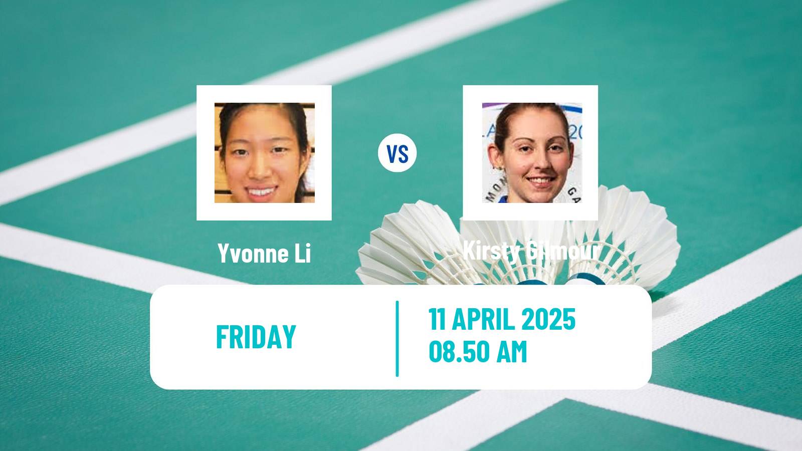Badminton BWF European Championship Women Yvonne Li - Kirsty Gilmour