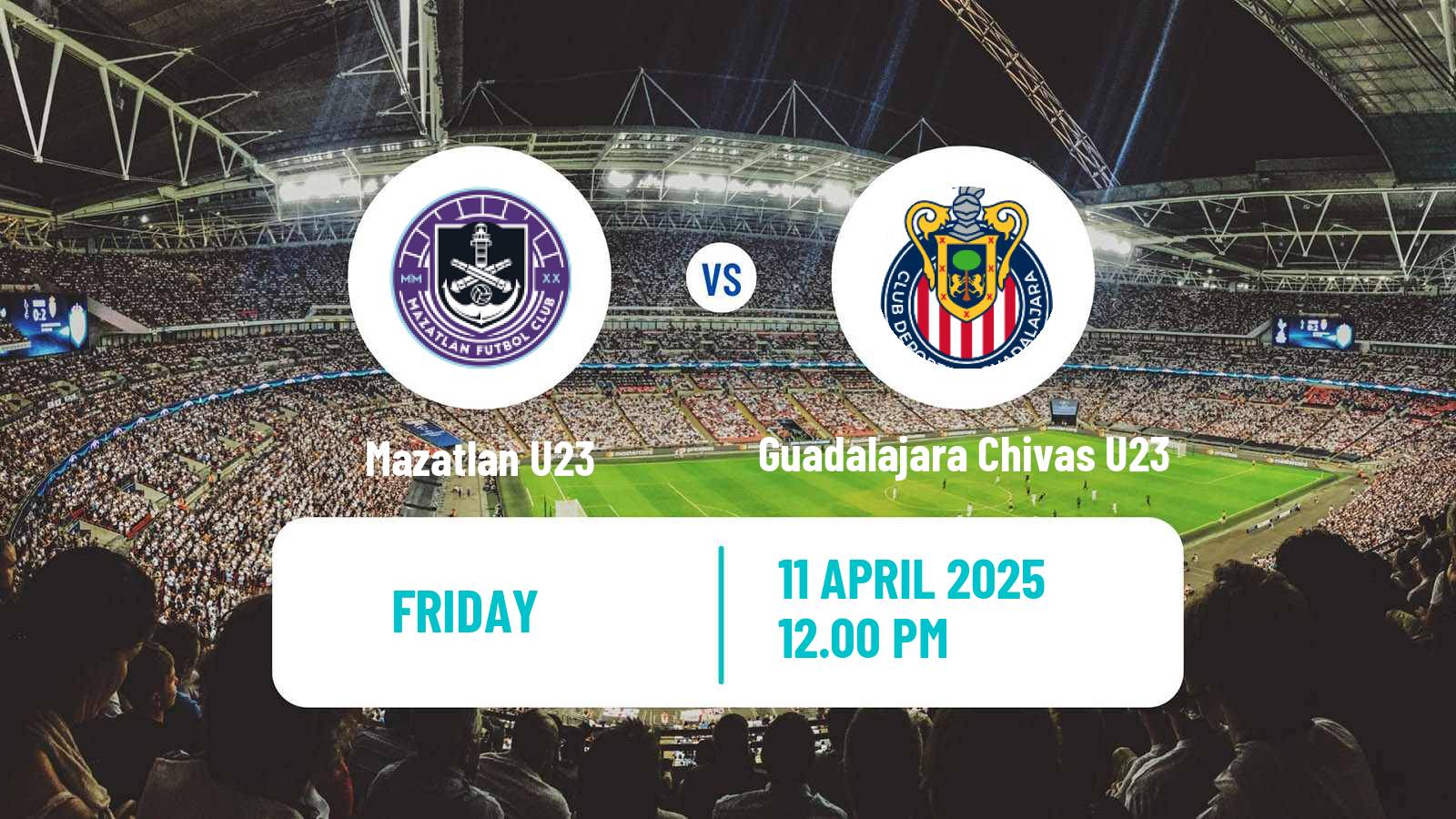 Football Mexican Liga MX U23 Mazatlan U23 - Guadalajara Chivas U23