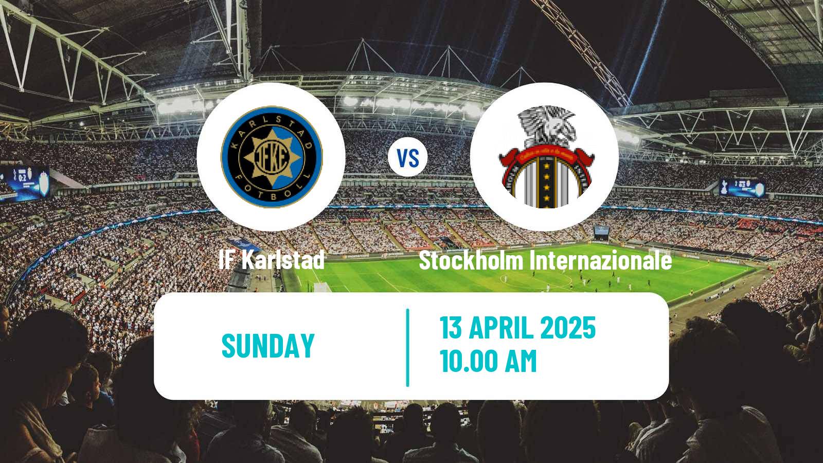 Soccer Swedish Division 1 Norra Karlstad - Stockholm Internazionale