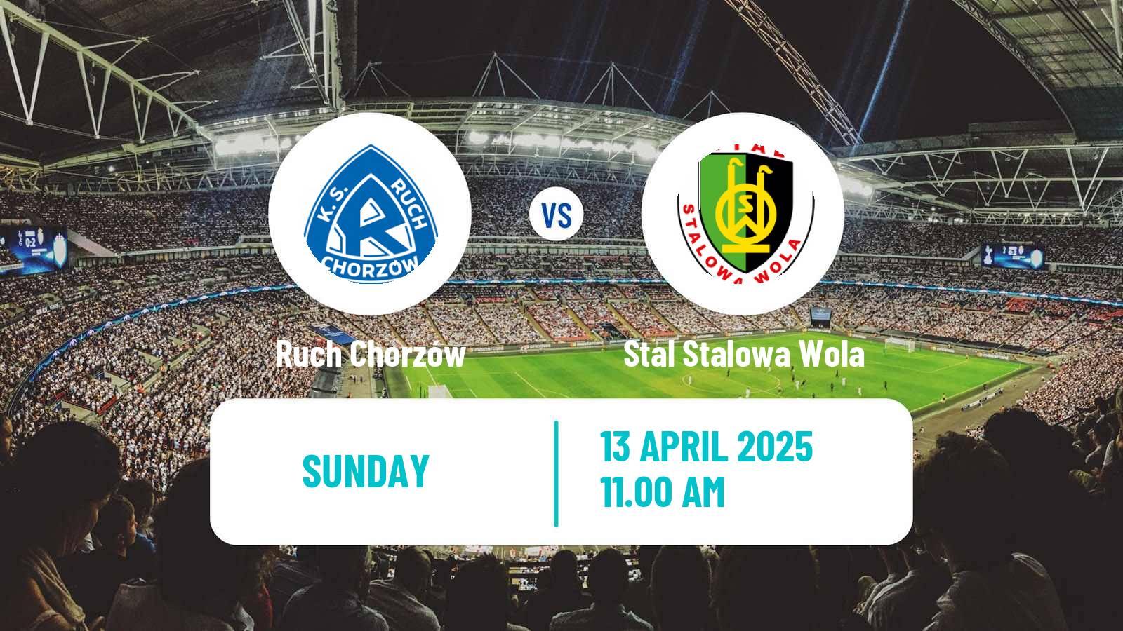 Soccer Polish Division 1 Ruch Chorzów - Stal Stalowa Wola