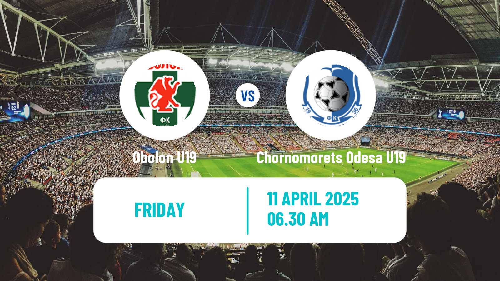 Soccer Ukrainian U19 League Obolon U19 - Chornomorets Odesa U19