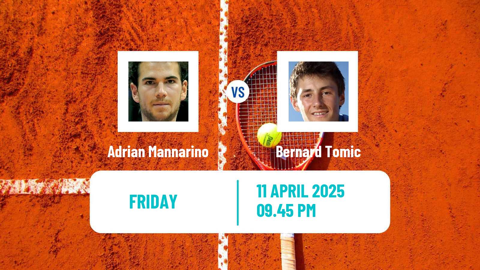 Tennis Mexico City Challenger Men Adrian Mannarino - Bernard Tomic