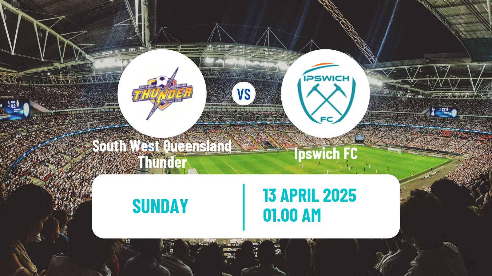 Soccer Australian Queensland Premier League South West Queensland Thunder - Ipswich FC