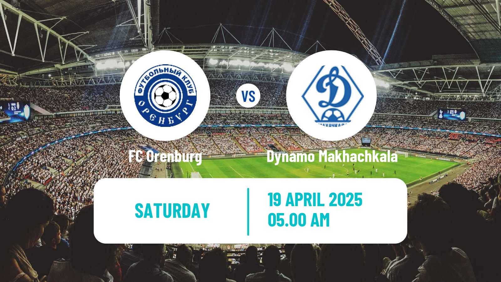 Soccer Russian Premier League Orenburg - Dynamo Makhachkala