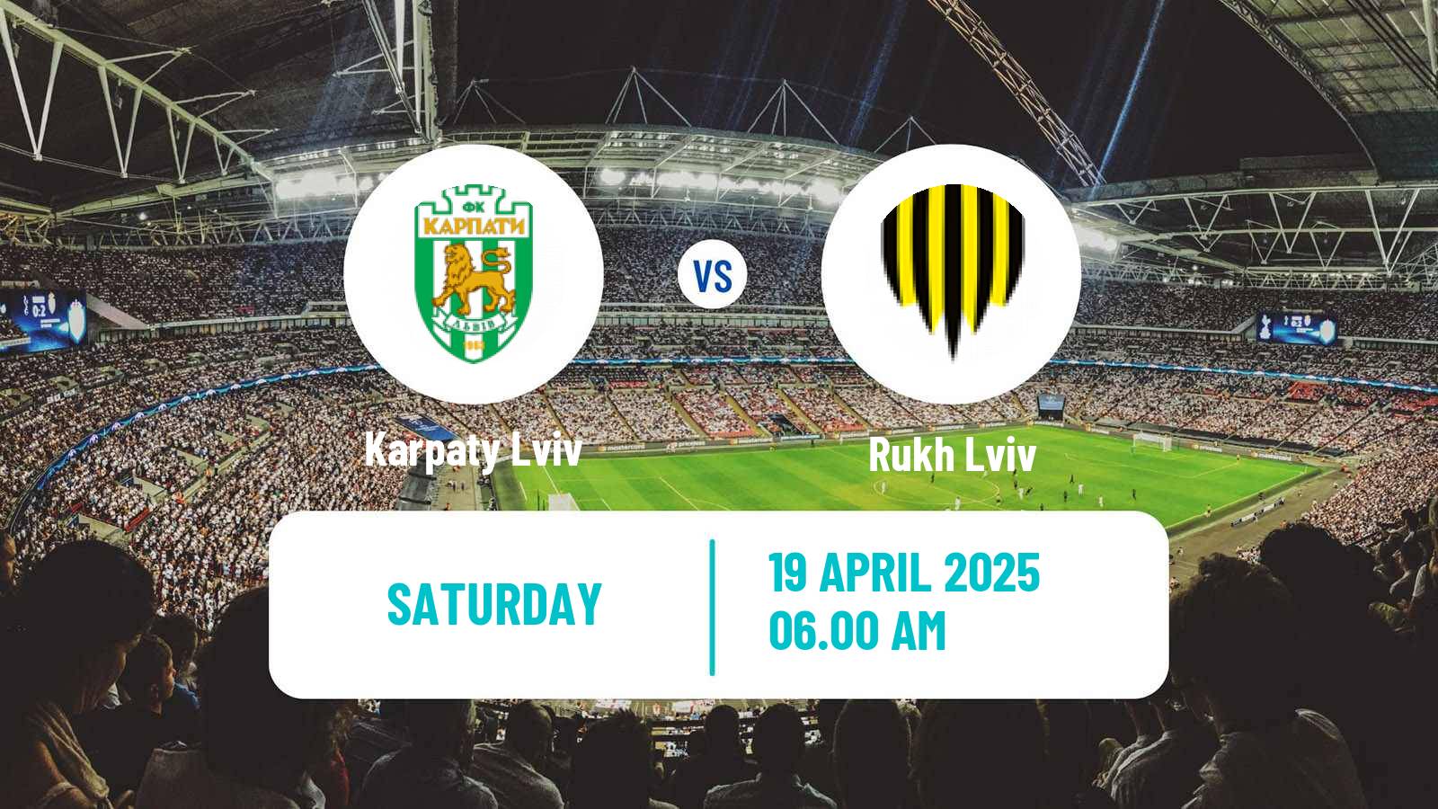 Soccer Ukrainian Premier League Karpaty Lviv - Rukh Lviv