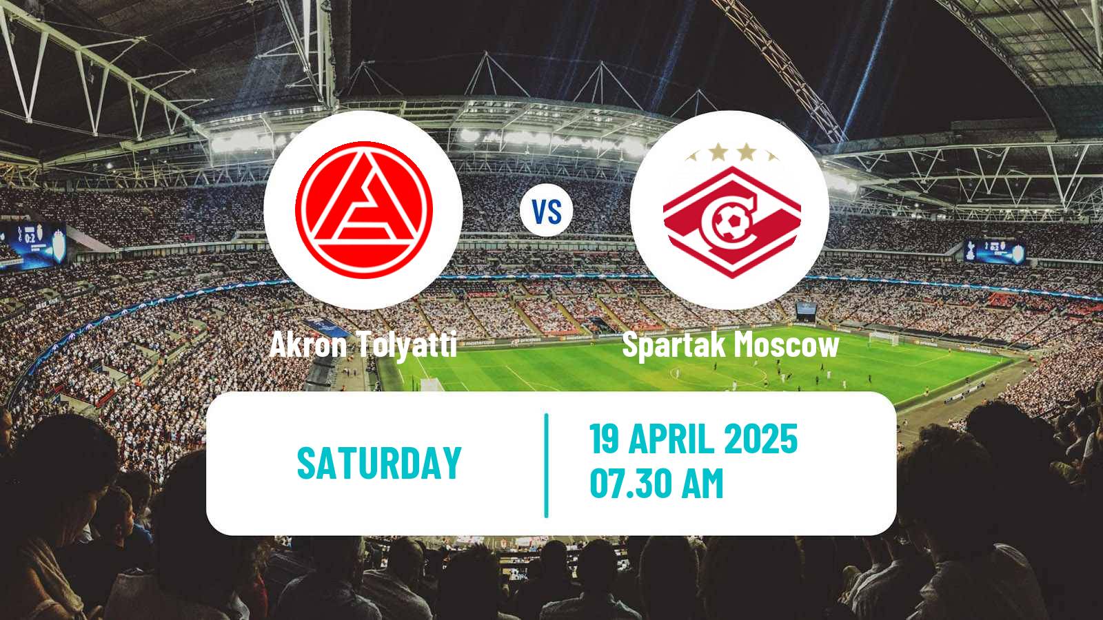 Soccer Russian Premier League Akron Tolyatti - Spartak Moscow