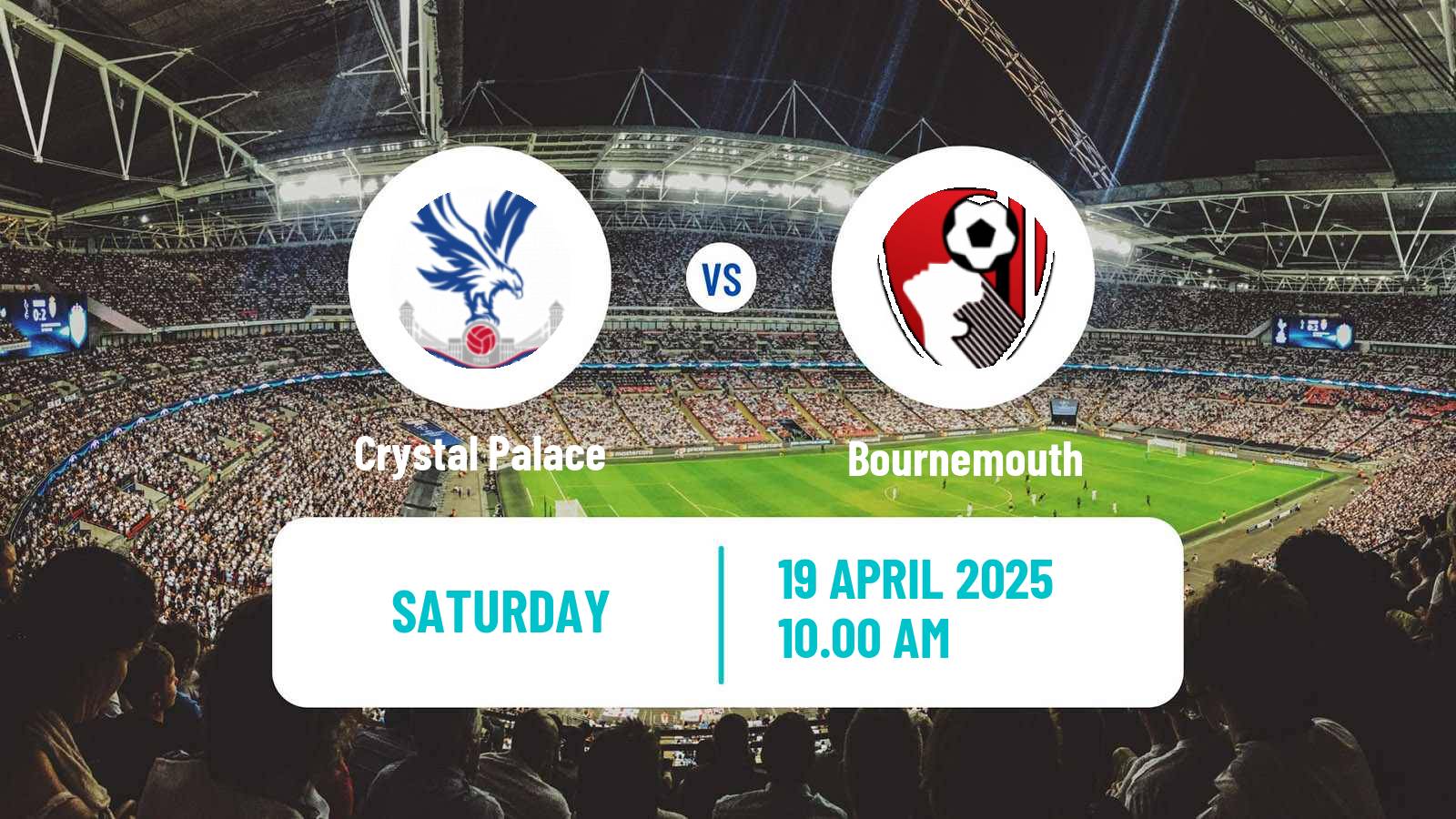 Soccer English Premier League Crystal Palace - Bournemouth