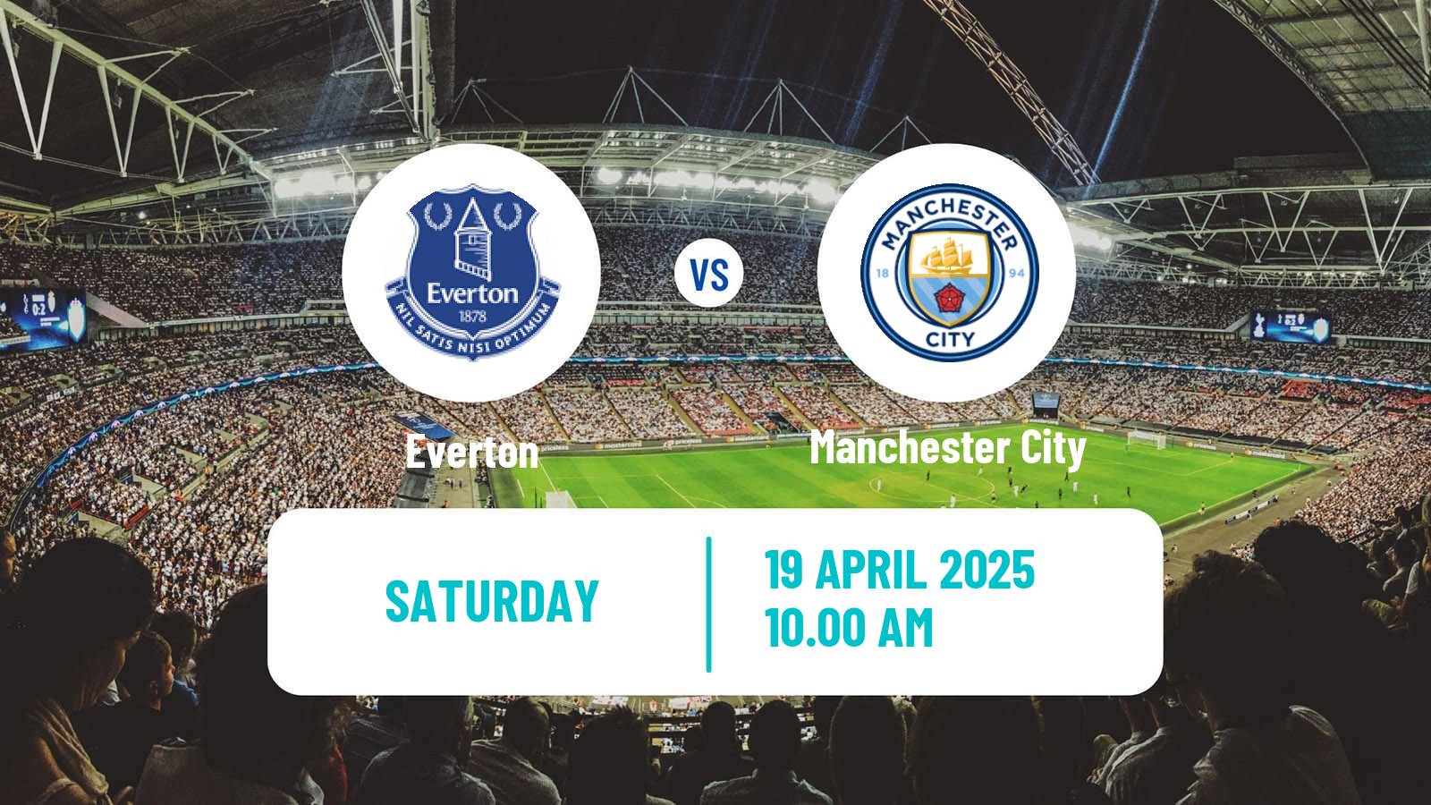 Soccer English Premier League Everton - Manchester City