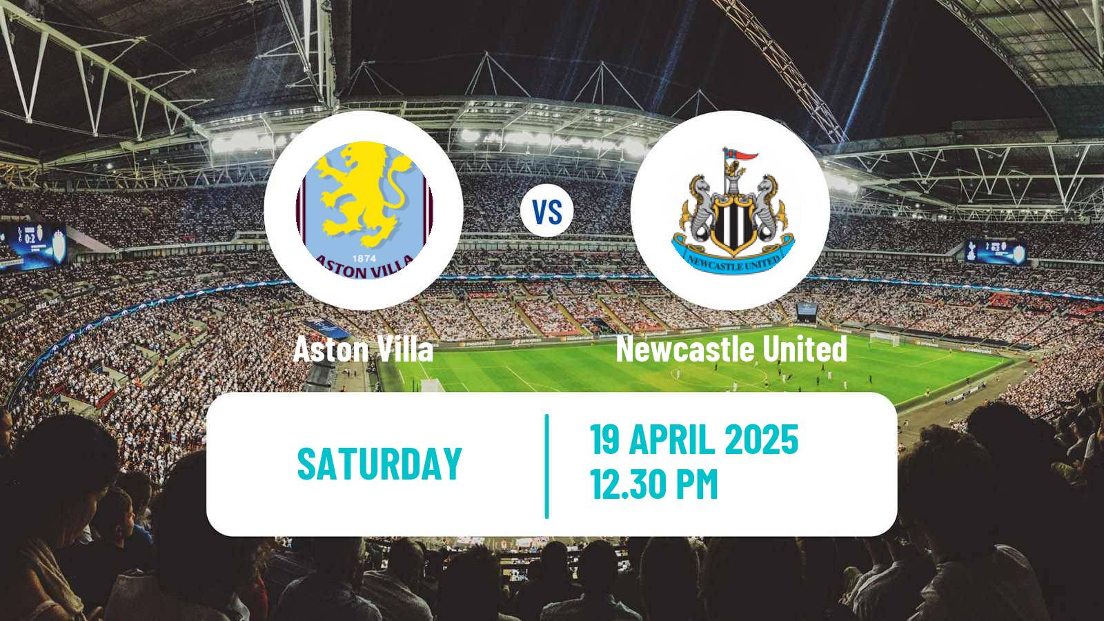 Soccer English Premier League Aston Villa - Newcastle United