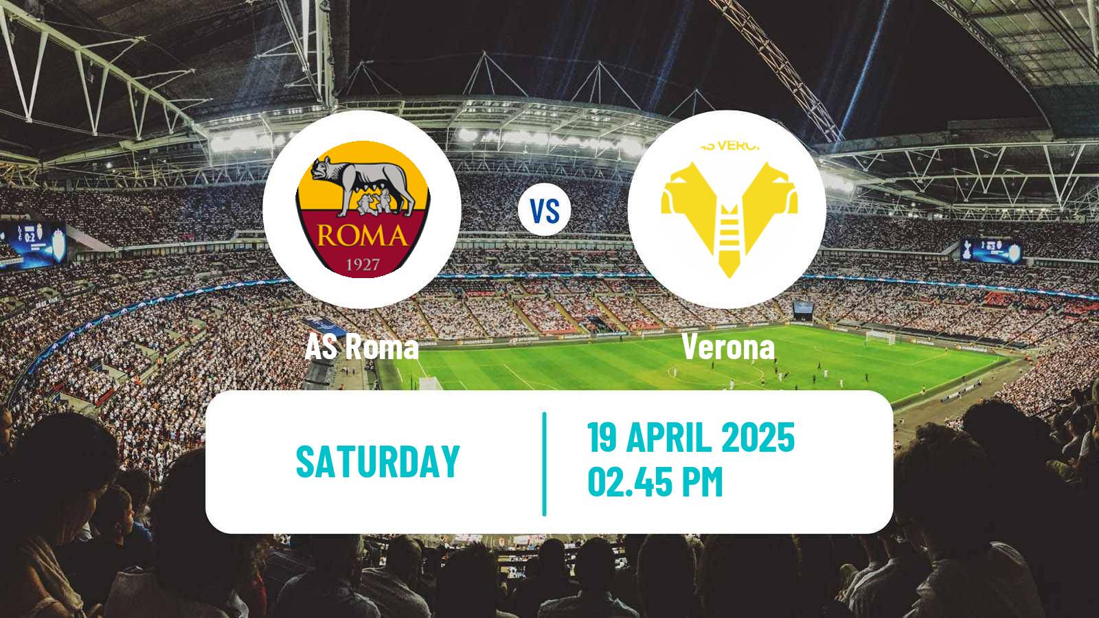 Soccer Italian Serie A Roma - Verona