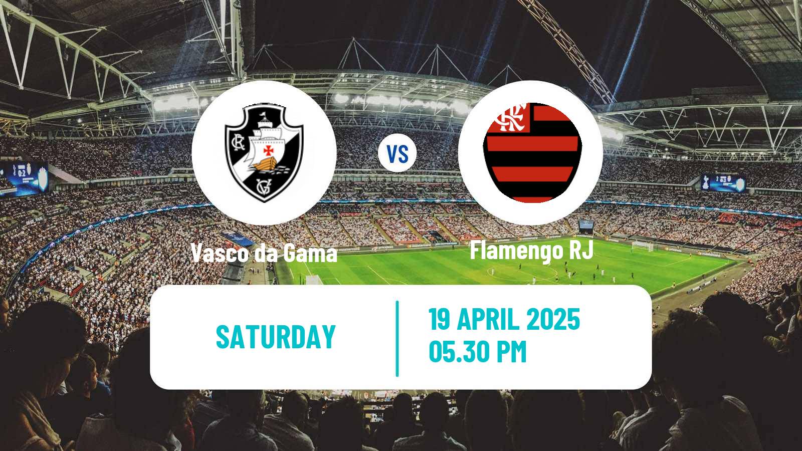 Soccer Brazilian Serie A Vasco da Gama - Flamengo
