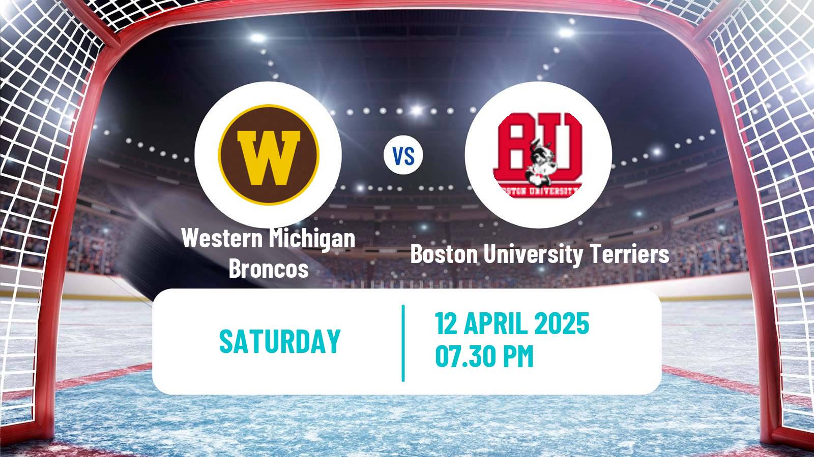 Hockey NCAA Hockey Western Michigan Broncos - Boston University Terriers