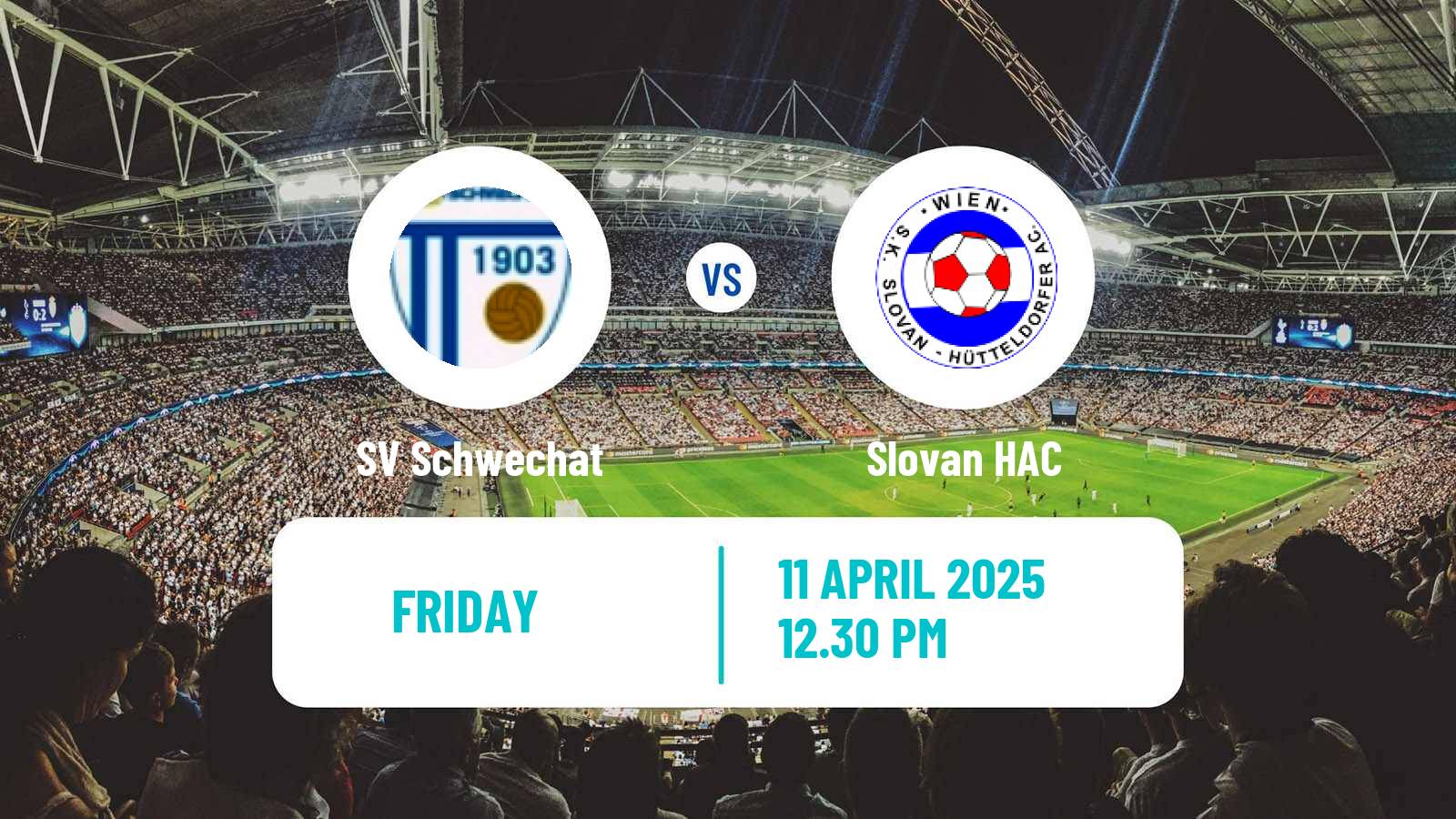 Soccer Austrian Landesliga Wien Schwechat - Slovan HAC