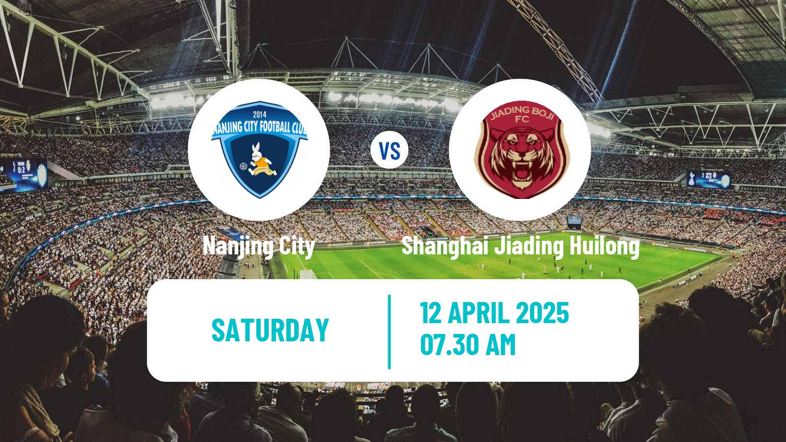 Soccer Chinese Jia League Nanjing City - Shanghai Jiading Huilong