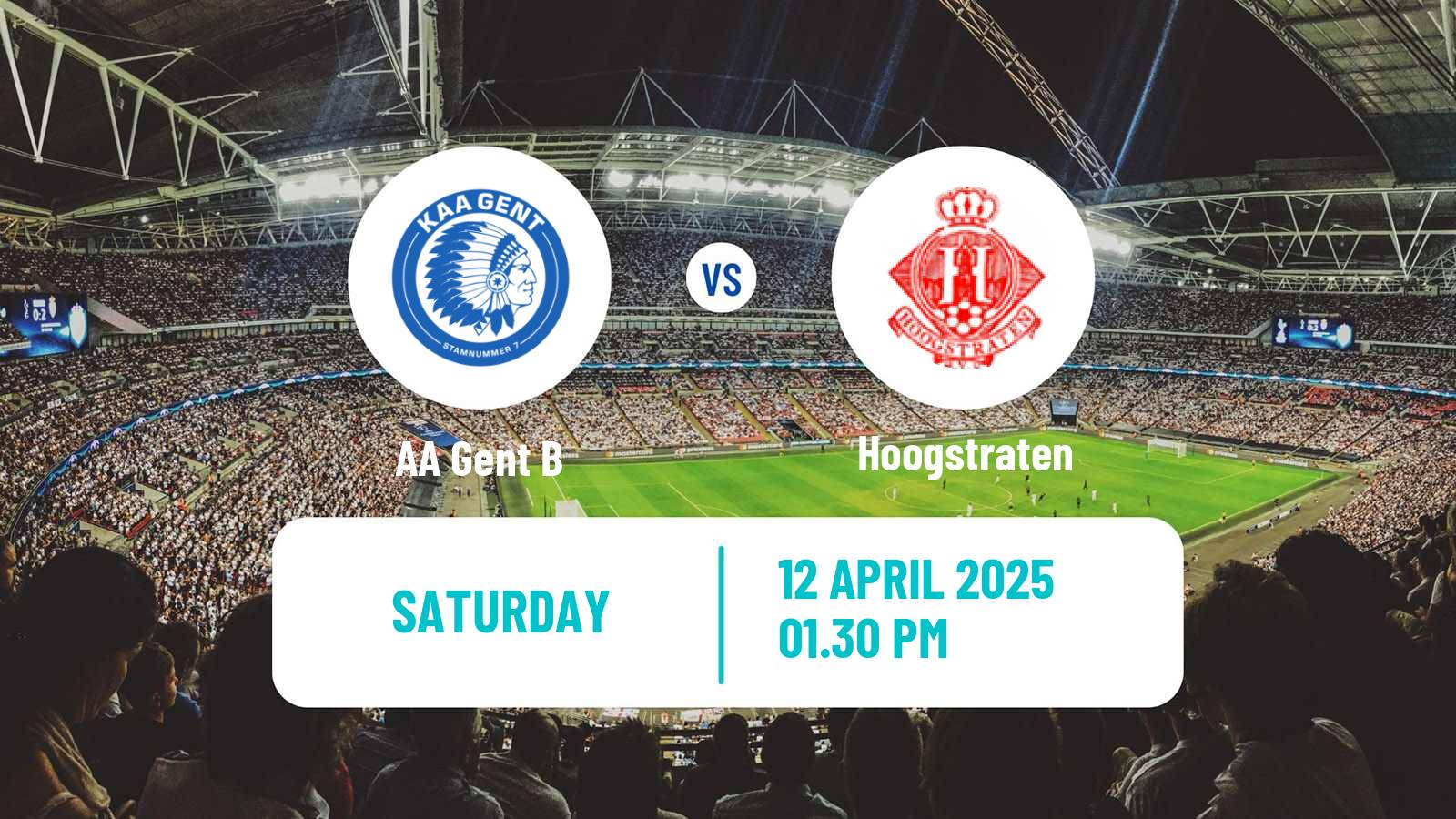 Soccer Belgian National Division 1 VV Gent B - Hoogstraten
